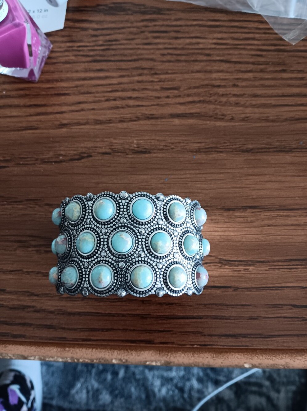 Turquoise Stone Accent Bracelet -